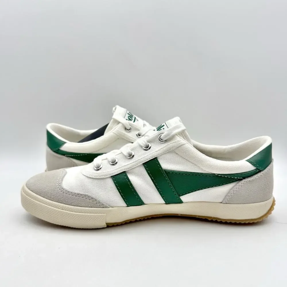 Gola Womens Badminton Sneakers EU 38 US 7 White Green Canvas Suede EUC